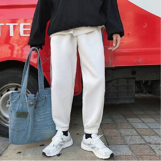 全3色 スウェット カジュアル サイドライン メンズ 韓国風