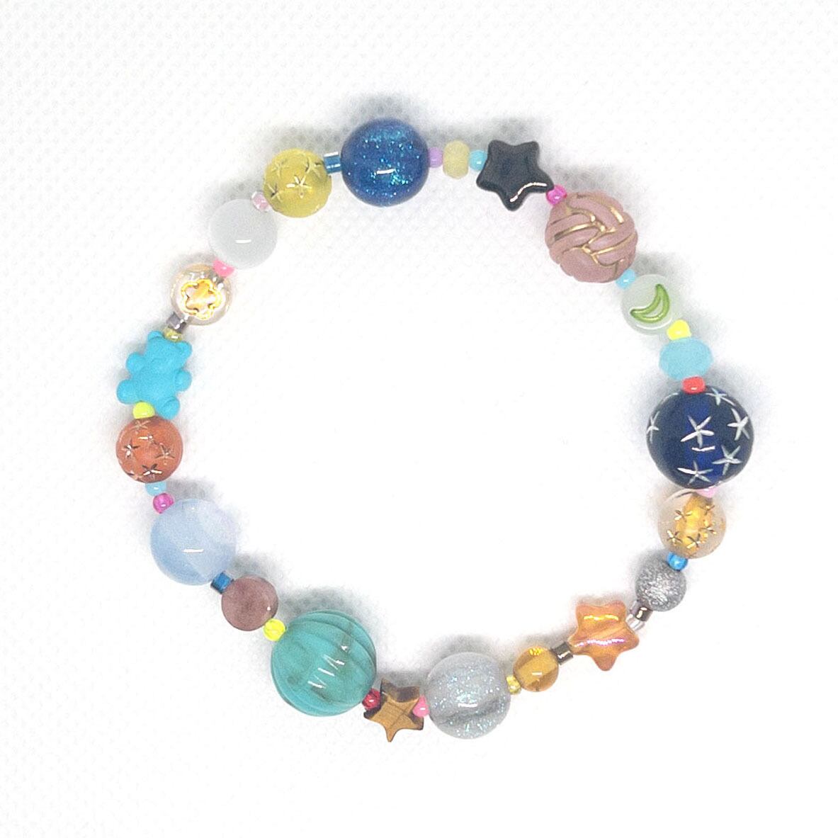 宝石品質　入りコン沢ブレスレット　青翡翠　丸玉ブレス　コン沢　糸魚川翡翠　勾玉 10㍉玉 入コン沢翡翠 ｻｲｽﾞ16~17cm 糸魚川翡翠ブレスレット BBR0184