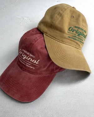 【by KOREA】calm vintage like old logo cap <2color>