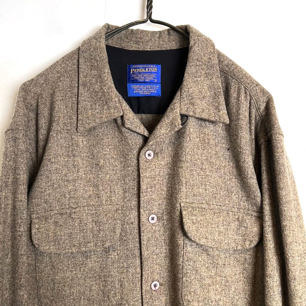 PENDLETON] Vintage Loop Collar Wool Shirt [1990s-] Vintage Loop