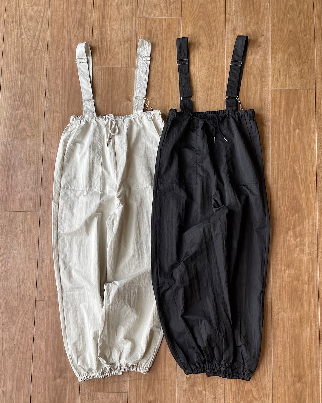 suspender parachute pants | .sist