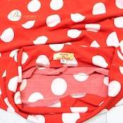 フラメンコ 衣装 ファルダ スカート DOCE del FLAMENCO ドセデルフラメンコ 赤 白 水玉 フリル レッド系 ホワイト系 伸縮 ストレッチ ハイウエスト 赤 スカート フラメンコ衣装 おしゃれ 可愛い レディース Mサイズ