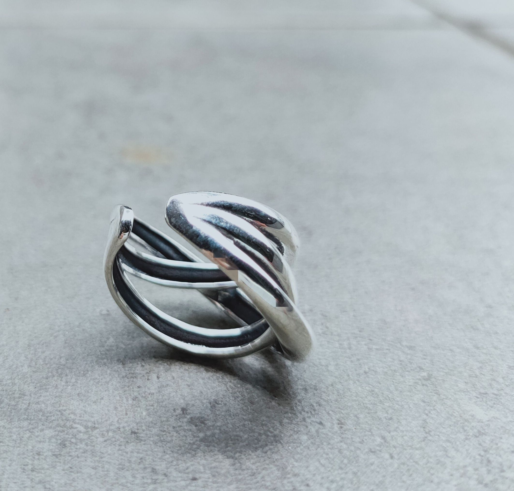 silver925トリニティーシルバーリング Trinity ring 925刻印インポート