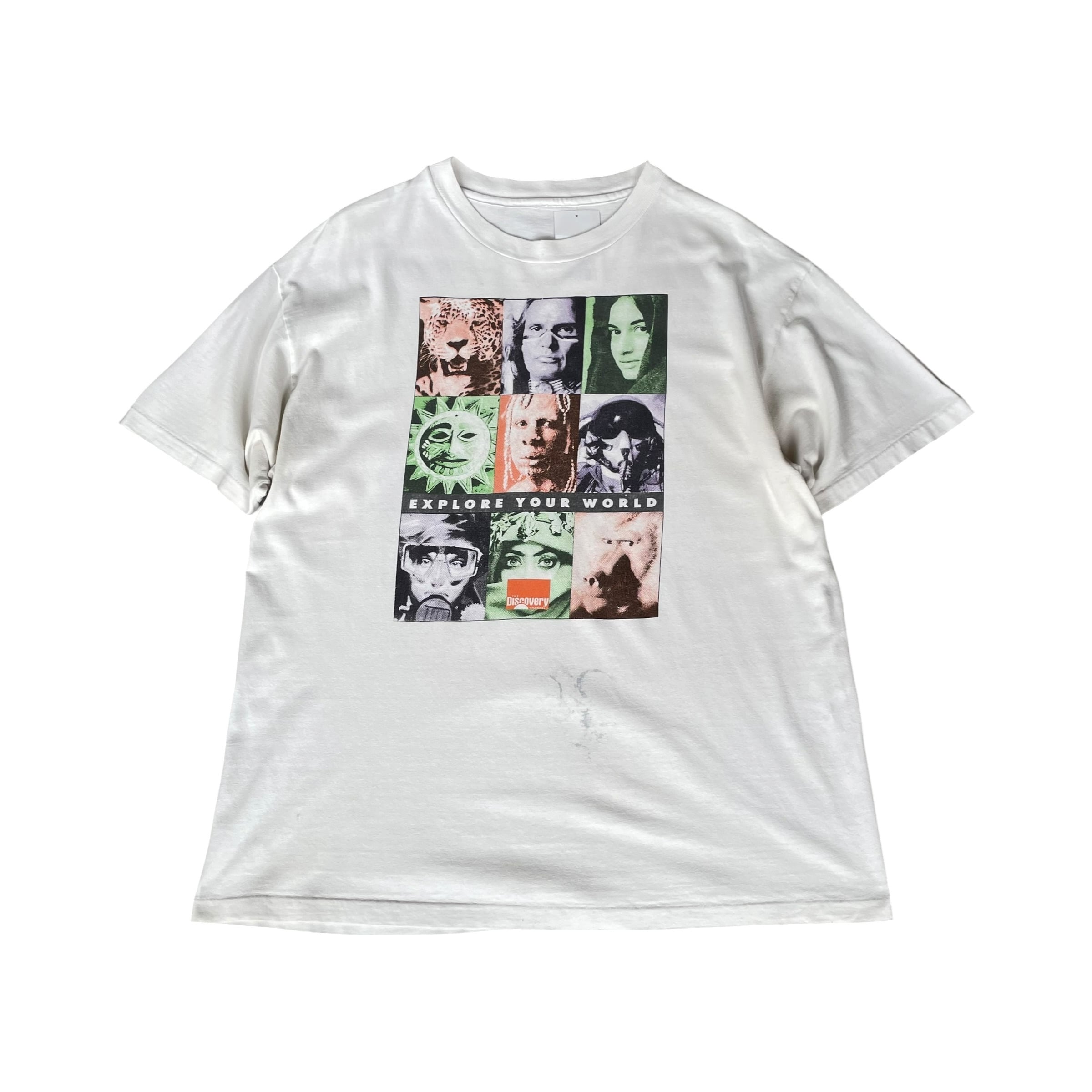 90s THE DISCOVERY CHANNEL "EXPLORE YOUR WORLD"T-shirt