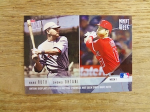 2018 TOPPS NOW 大谷 & RUTH