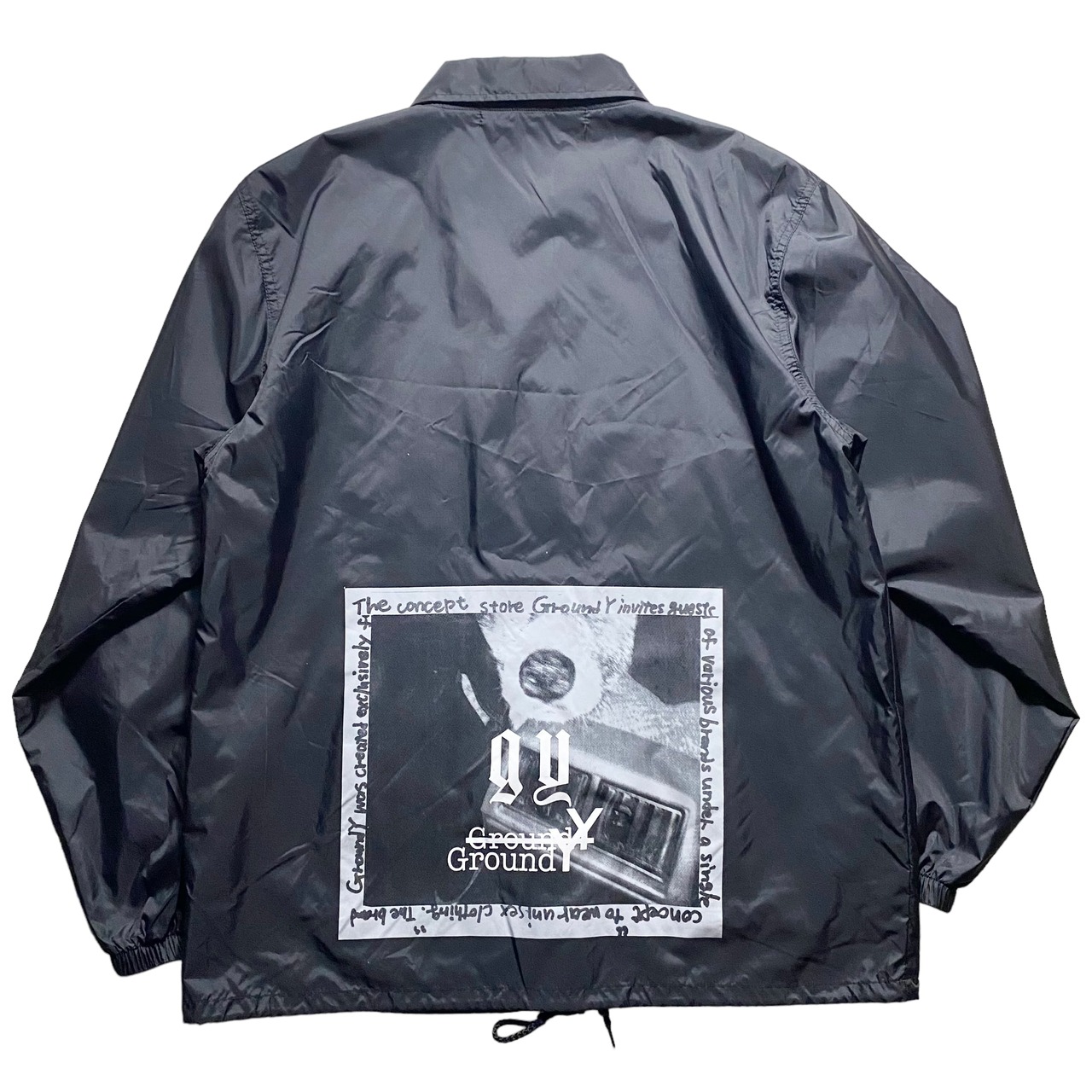 GROUND Y graphics coach jacket