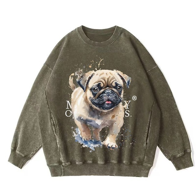Pullover  -Distressed sweatshirt- 3colors 　　hd60