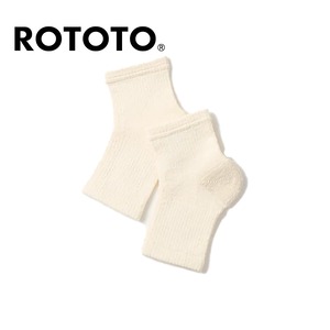 ROTOTO ロトト 和紙＆シルク サンダルソックス 日本製 つま先なし WASHI/SILK SANDAL SOCKS 保湿 通気性 冷え対策 R1602 RAW WHITE