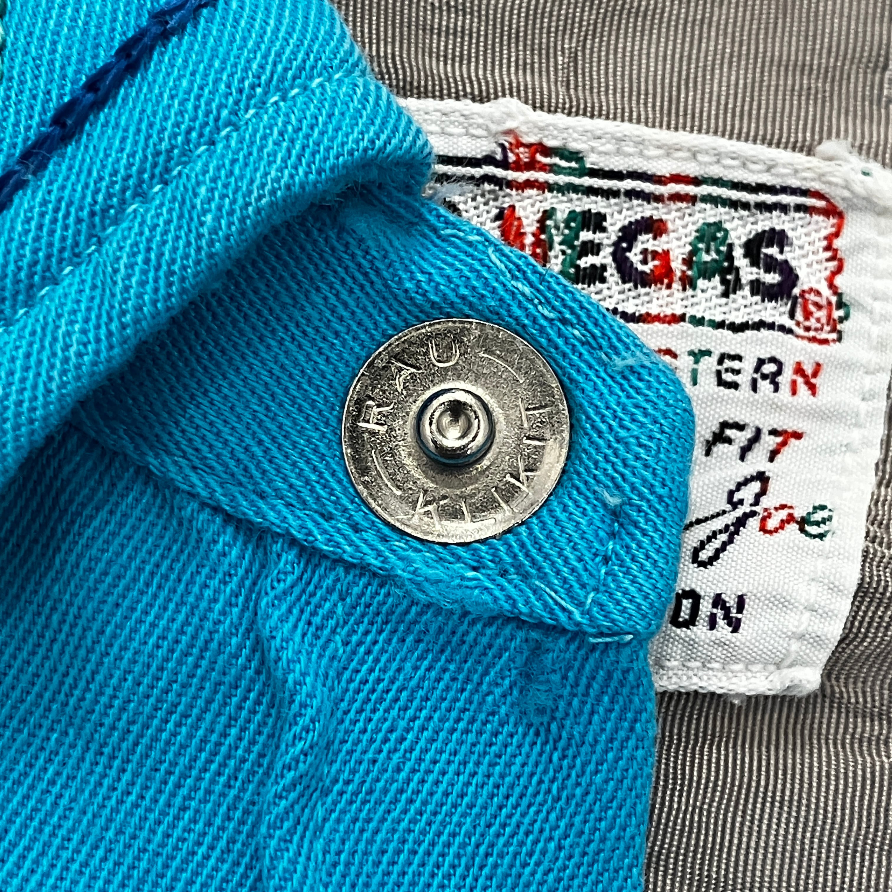 1950s LAS VEGAS SAX BLUE WESTERN SHIRT | safarionline