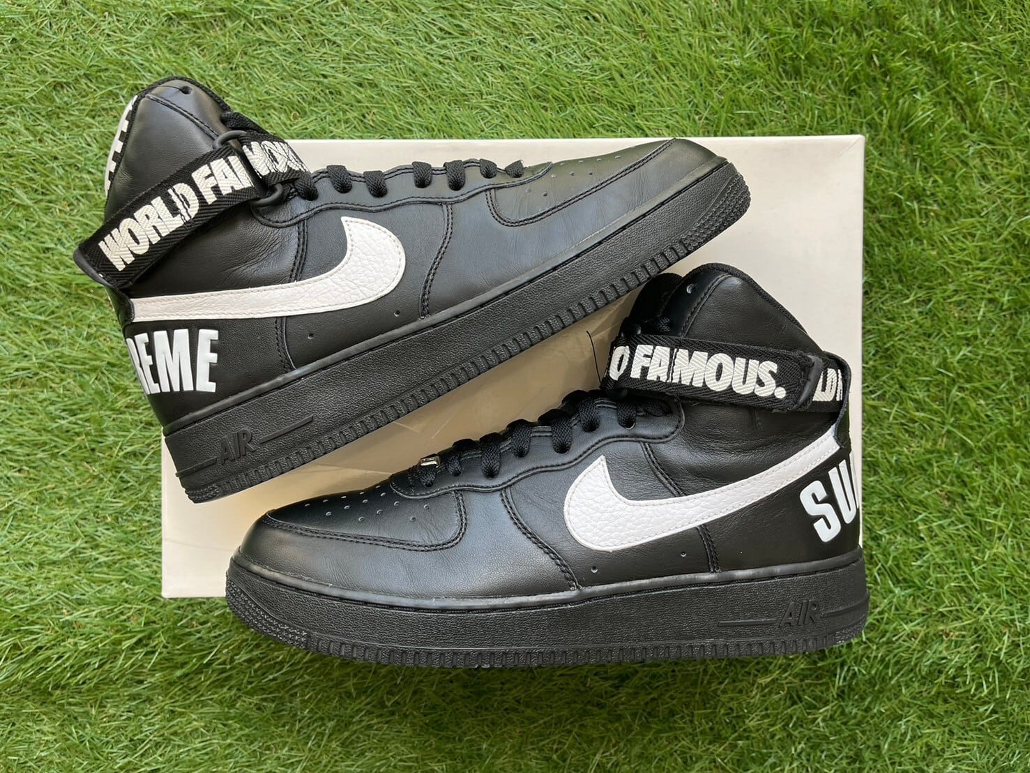 Supreme × NIKE AIR FORCE 1 HIGH SP BLACK 698696-010 28.5cm 62598 