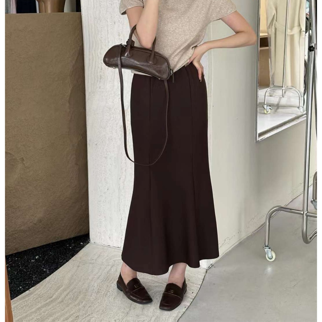 ハイウエスト マーメイド スカート 10253