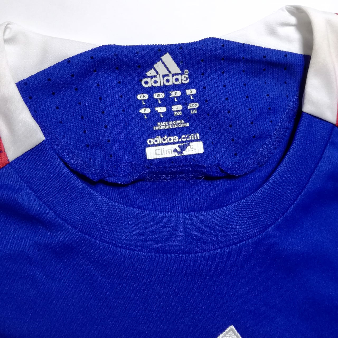 訳あり]フランス代表 2008 adidas ホーム半袖 ユニフォーム #12 HENRY