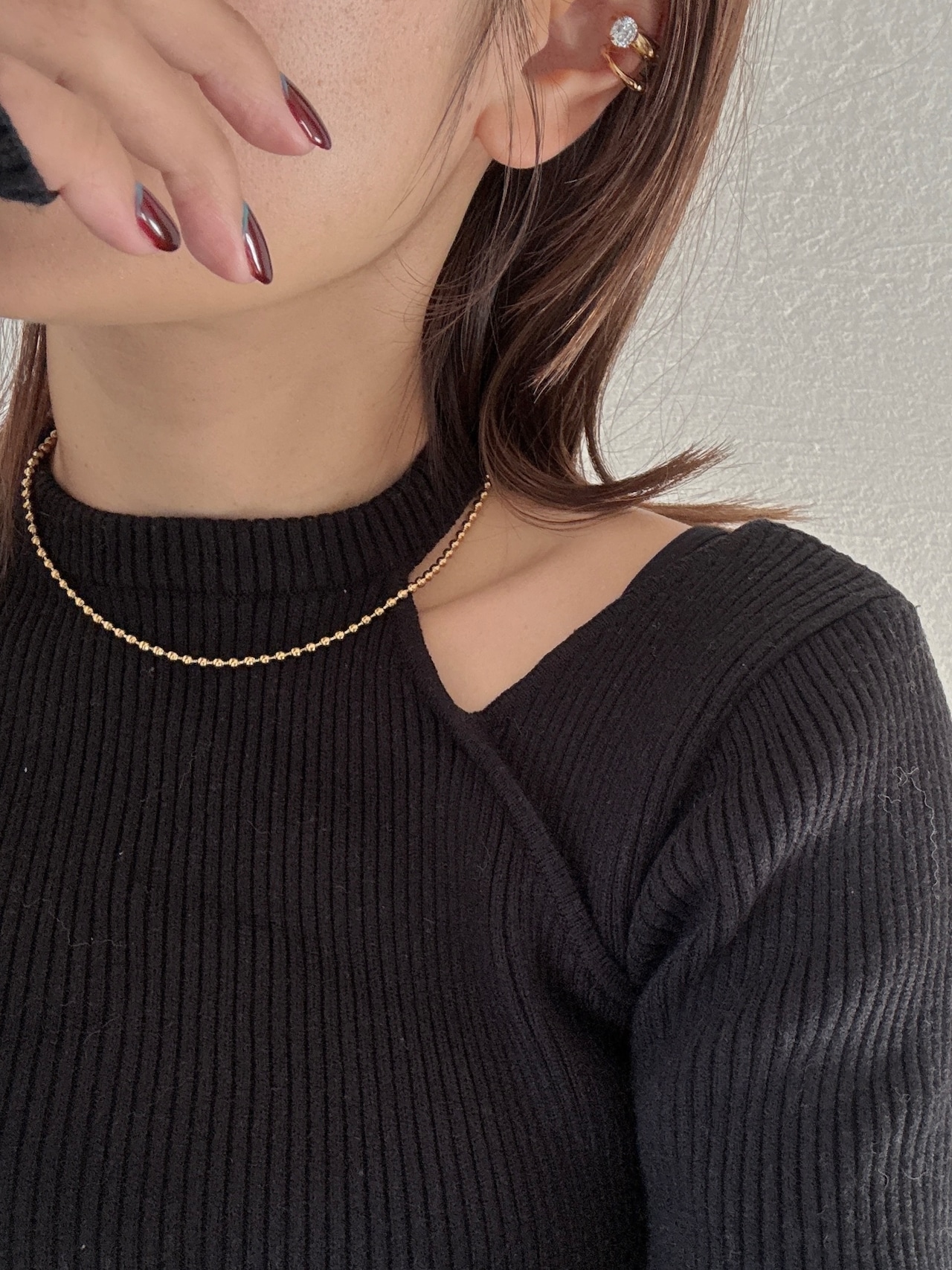 エターナルボールチェーンネックレス