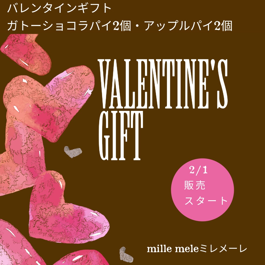 ★バレンタインギフト★世界一のガトーショコラパイセット(ガトーショコラパイ2個・アップルパイ2個)【お届けは2月1日~】