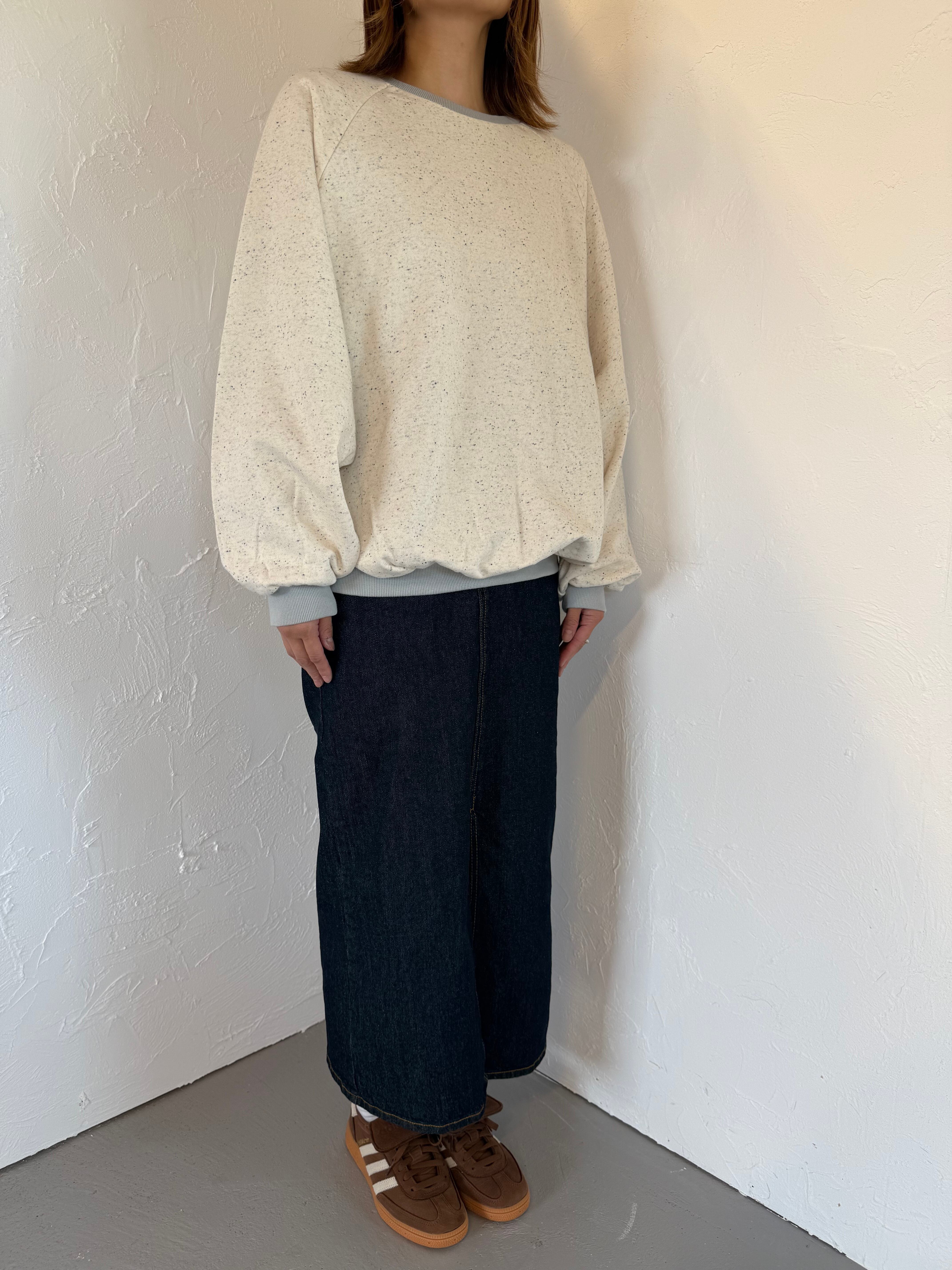 おとな)バイカラーつぶつぶスウェット | 韓国子供服 Bisque -びすく
