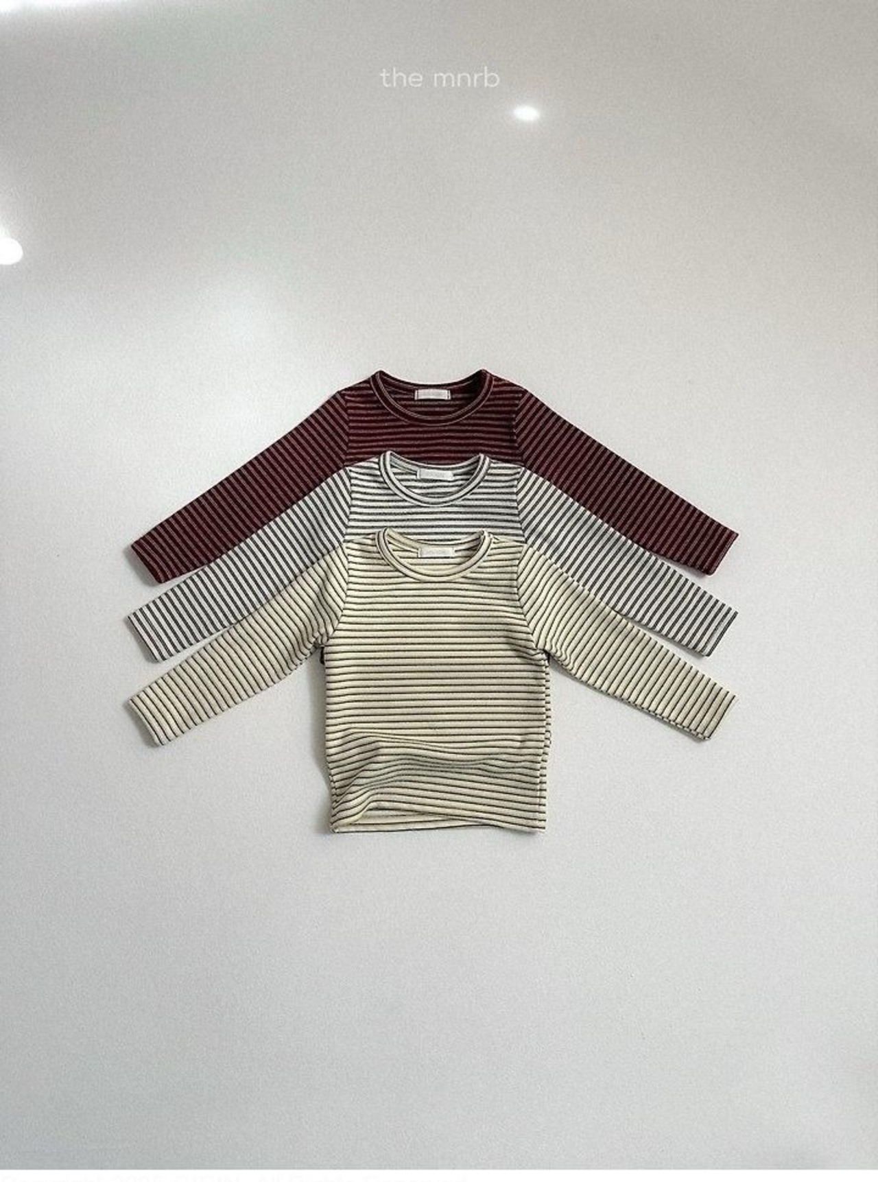 〖取寄〗韓国子供服 / 26winter / minirobe / ヨーヨーボーダーTシャツ / キッズ *S~XL*