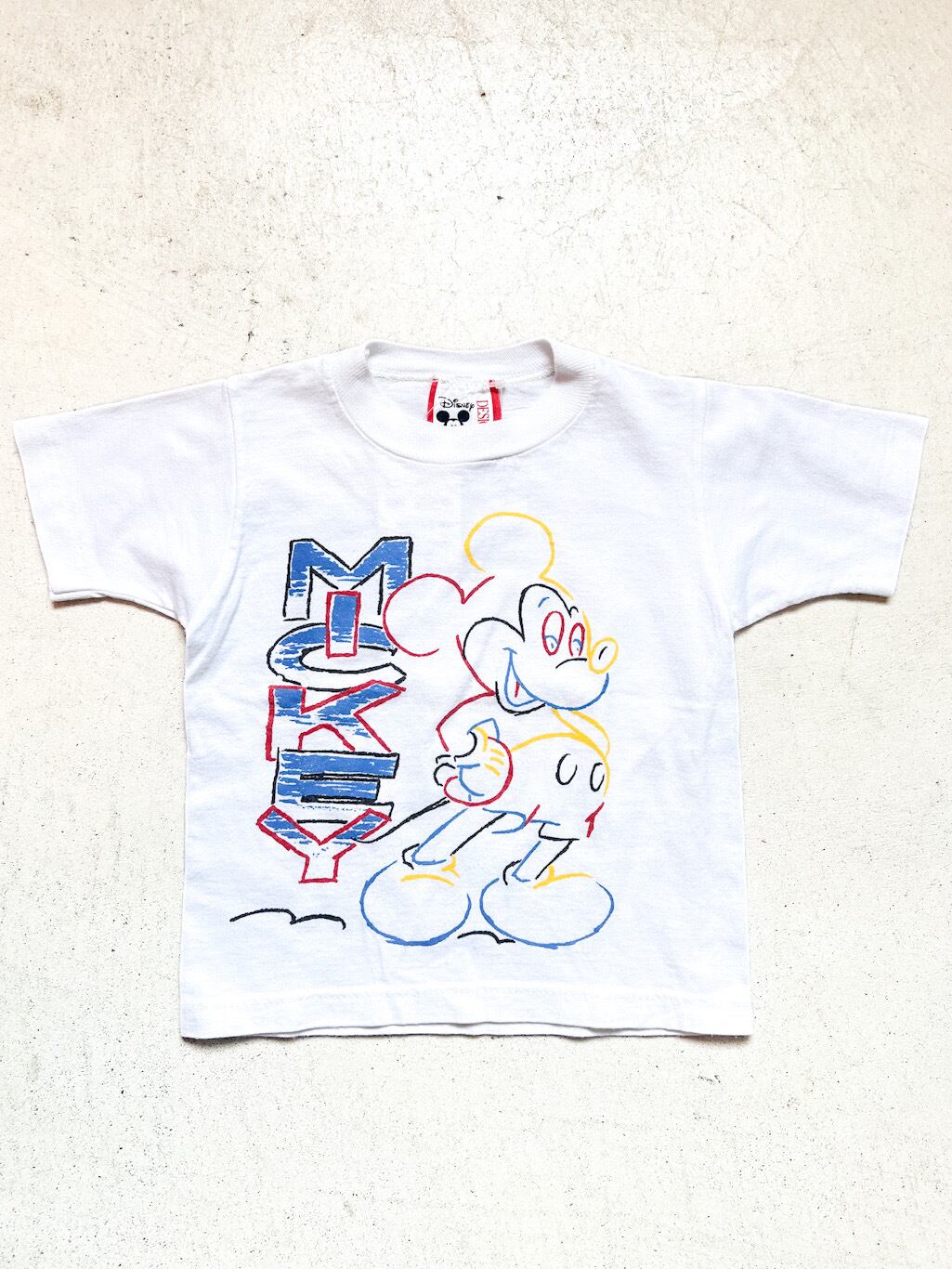 【100cm】VINTAGE 90's ミッキー Tシャツ【10099】※