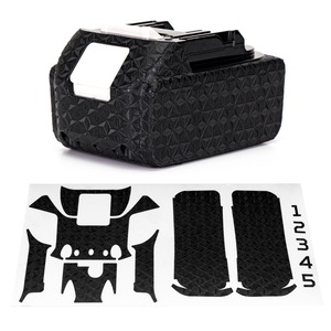 【努力特価】WRAPGRADE（ラップグレード）マキタ 18v バッテリー用 カスタムラップ (アサノハブラック)