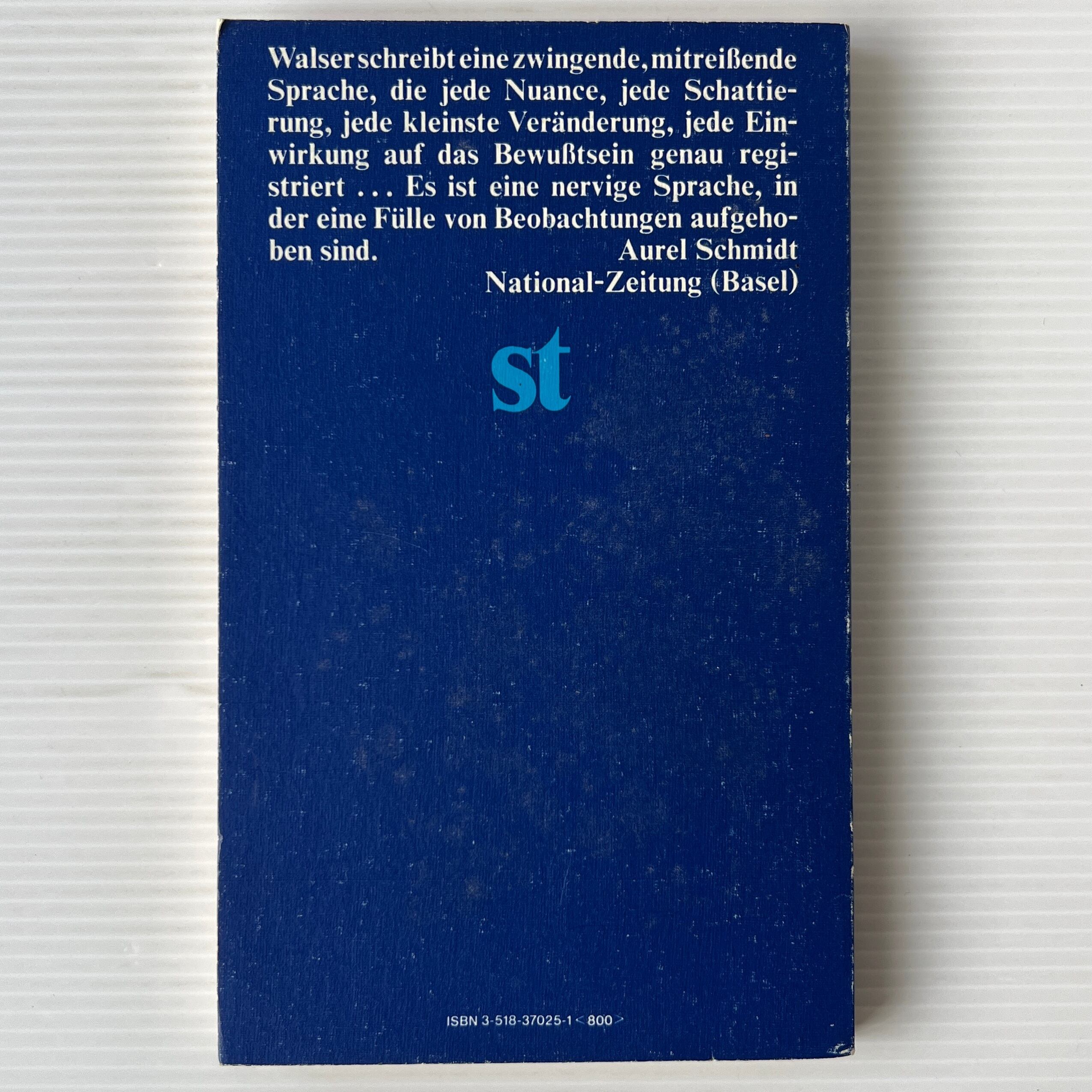 Jenseits der Liebe <suhrkamp taschenbuch> / Martin Walser マルティン・ヴァルザー / Suhrkamp