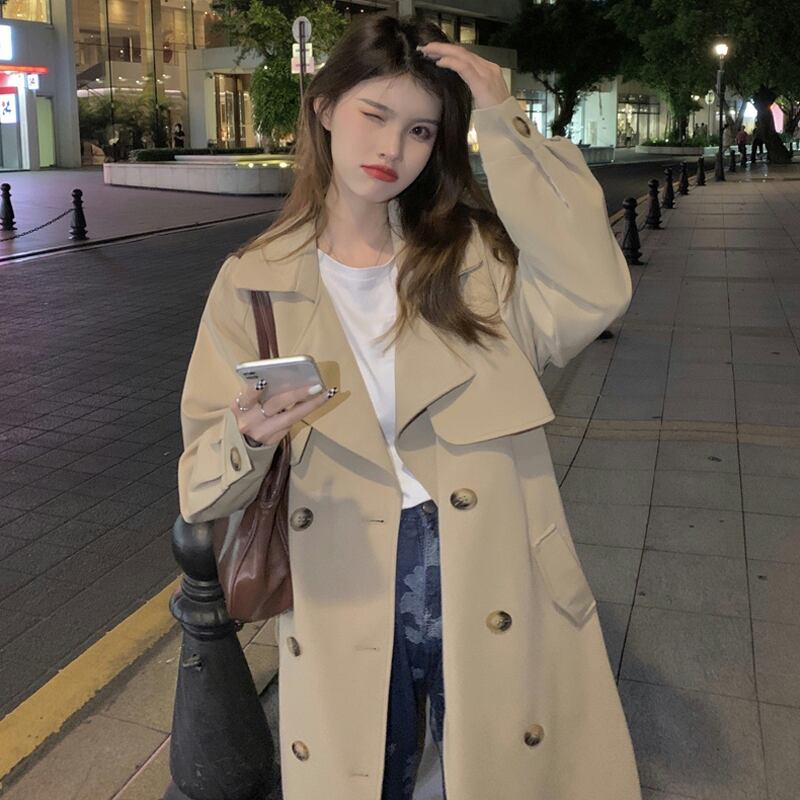 カーキジャケット スプリングオータムスタイルコート 春物 秋物 試着室63751403645