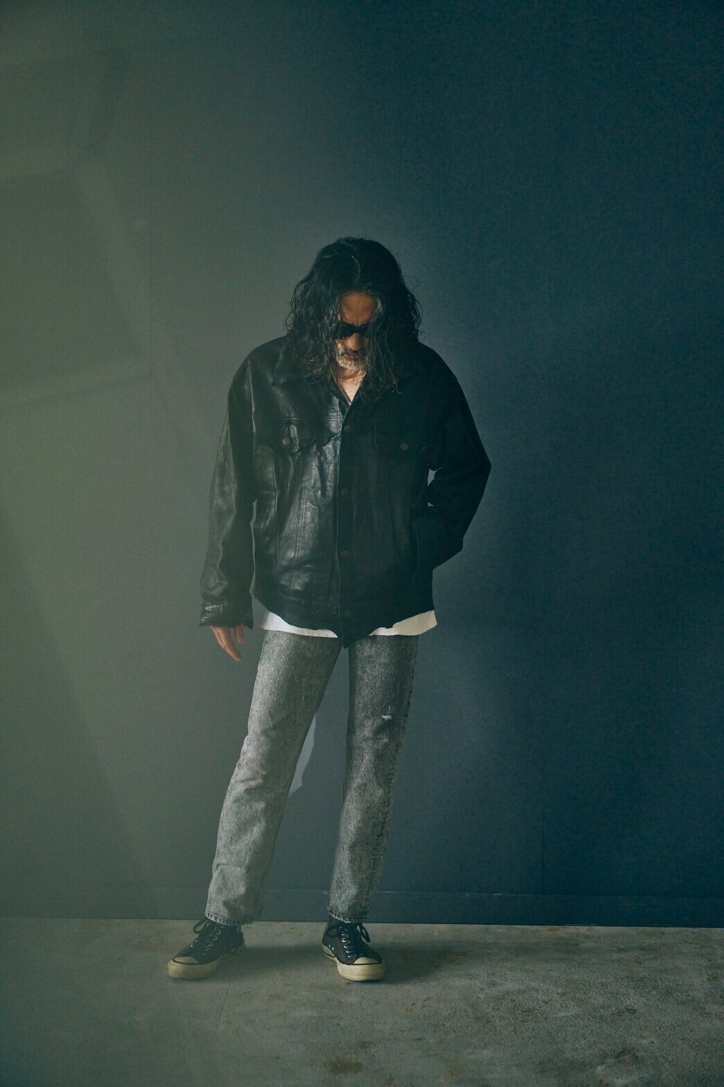 GOODKARMA DEVELOPMENT Reversible Leather Trucker Jacket