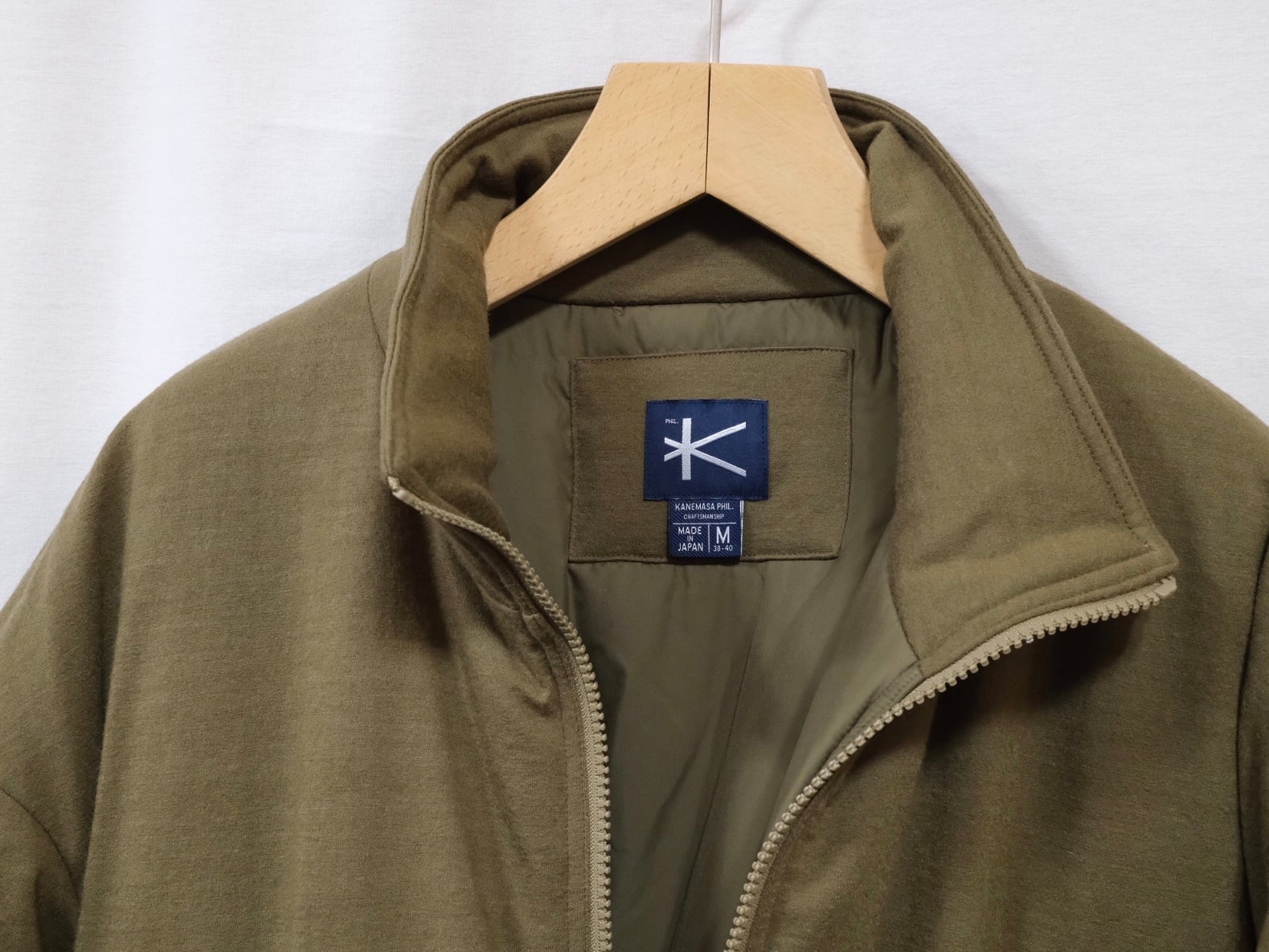 ジャケット・アウター KANEMASA High Gauge Wool Padded Blouson KANEMASA PHIL” High Gauge Milled Wool Padded Blouson Black