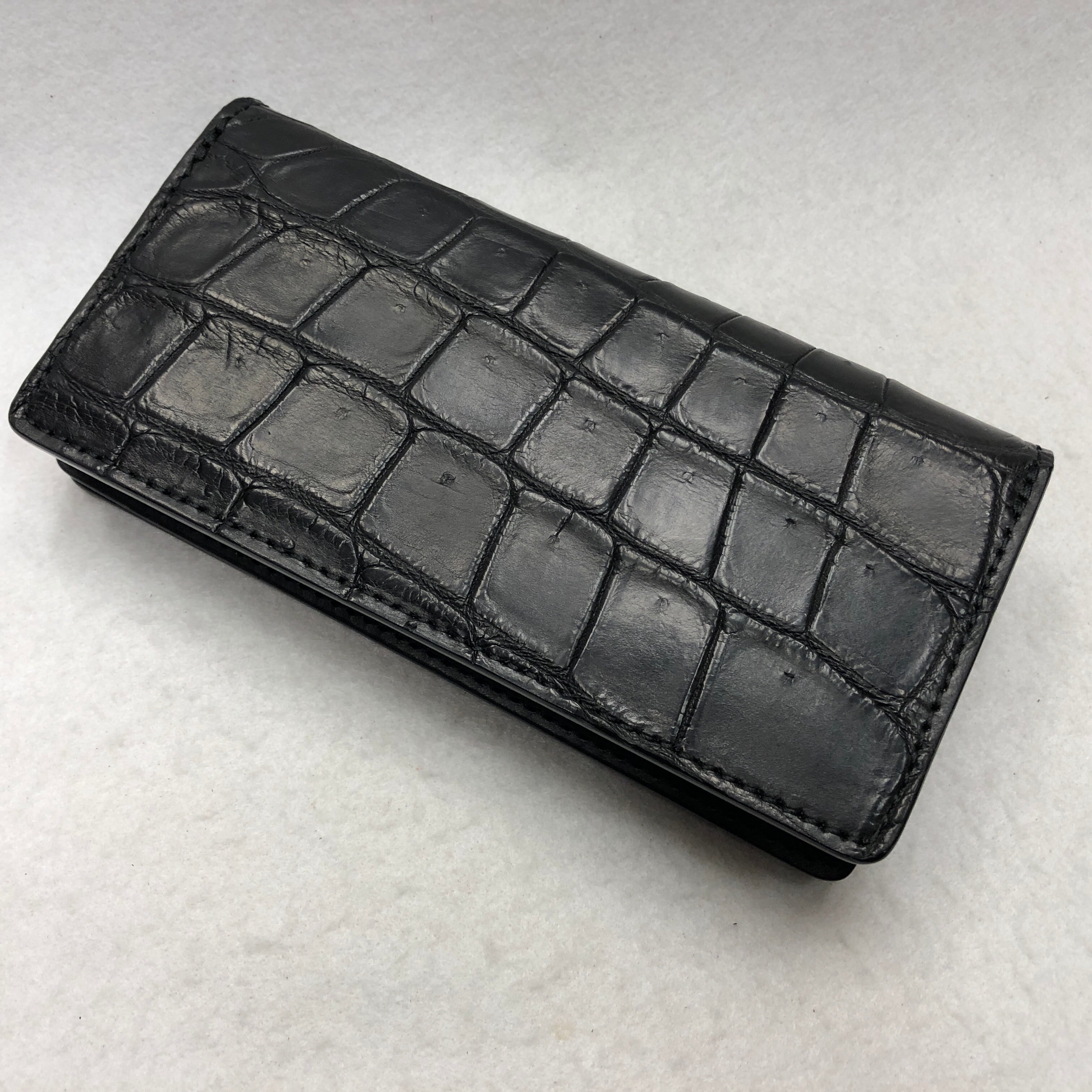 232 スモールクロコダイル 長財布 肚クロコ（特大サイズポロサス肚部
