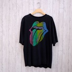90's  The Rolling Stones　Rainbow Lip Tan　Tee