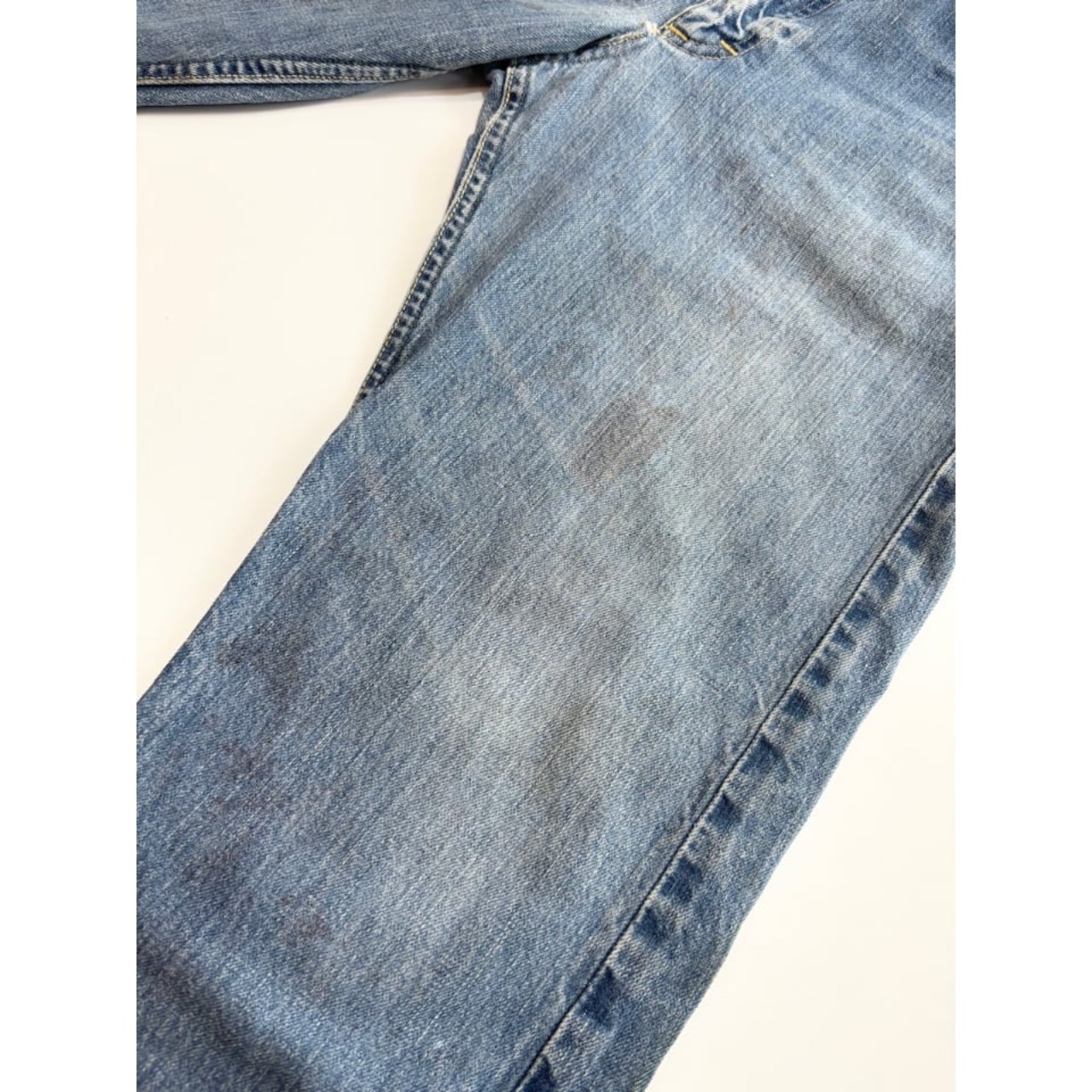 70s Lee 200 "Side Black" DENIM PANTS MADE IN USA  Size W35L30