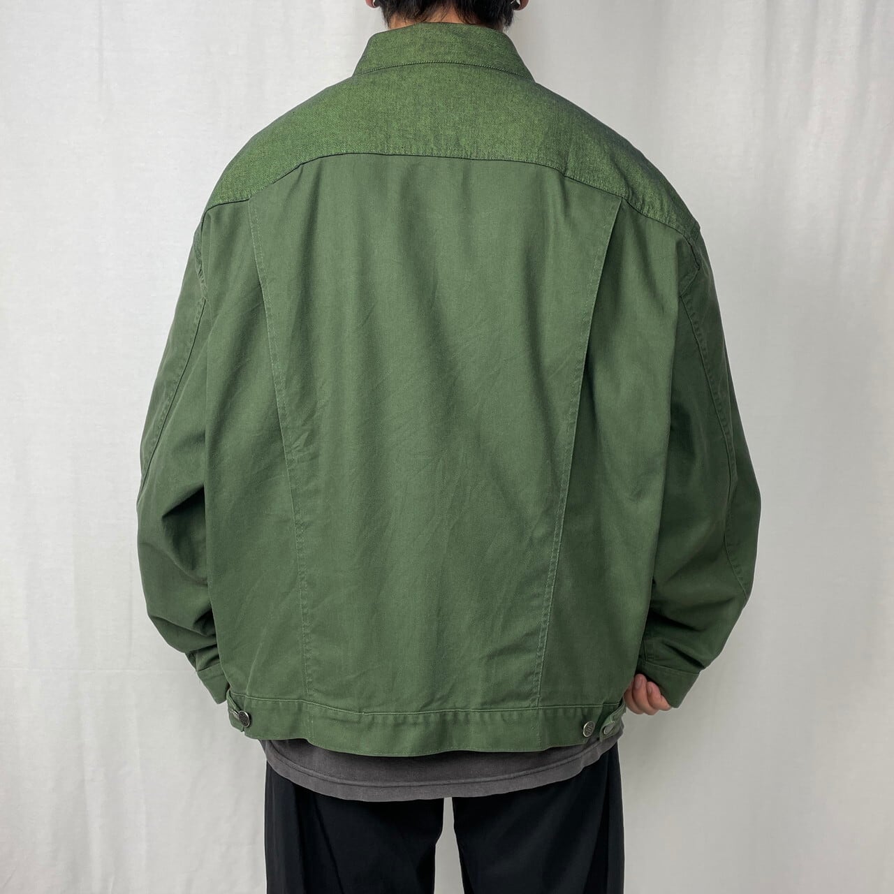 90年代 ユーロ フランス OD FLERS コットン×ポリツイル トラッカー