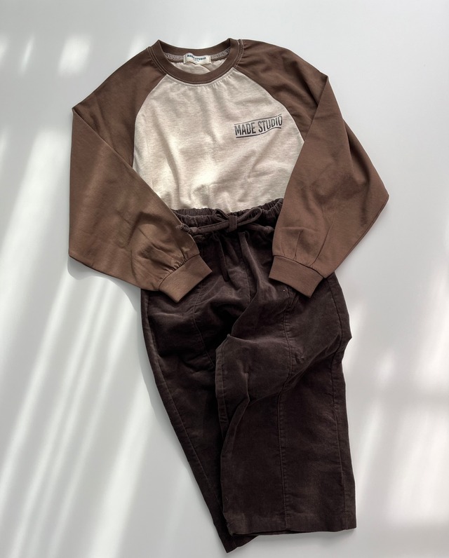 ［即納］(XLsize) made studio / logo color matching tshirt