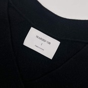 カシミヤ100% MARIED'OR マリードール Vネック ニット セーター /ブラック レディース