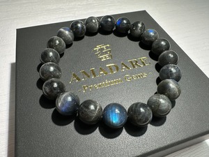 ブラックラブラドライトブレスレット