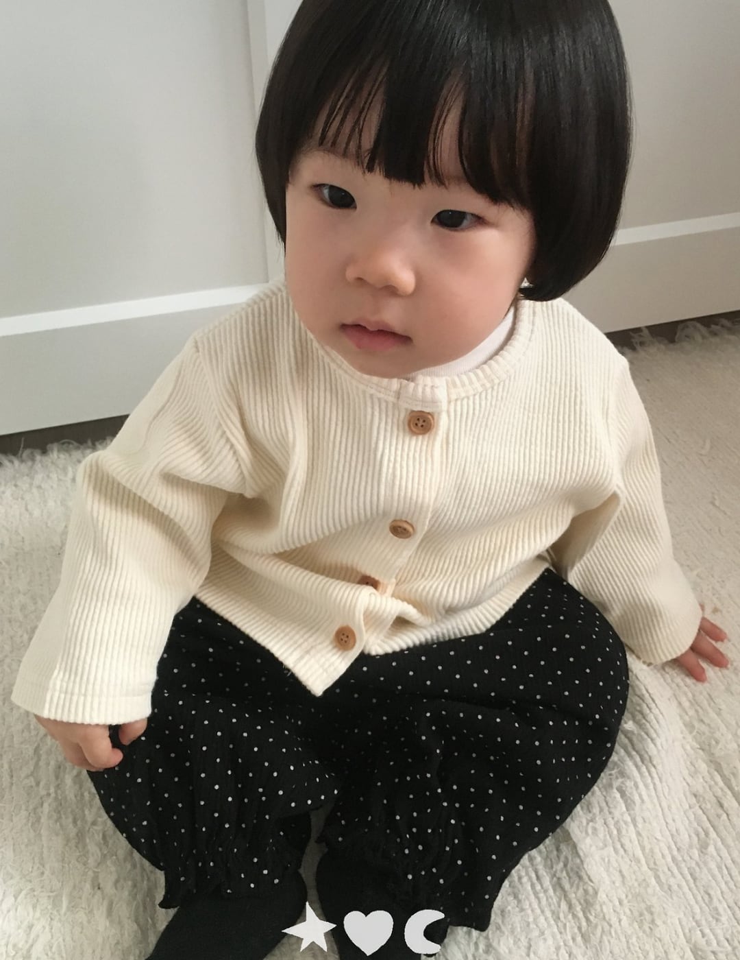 送料無料【予約】/ baby グラムカーディガン /lalaland