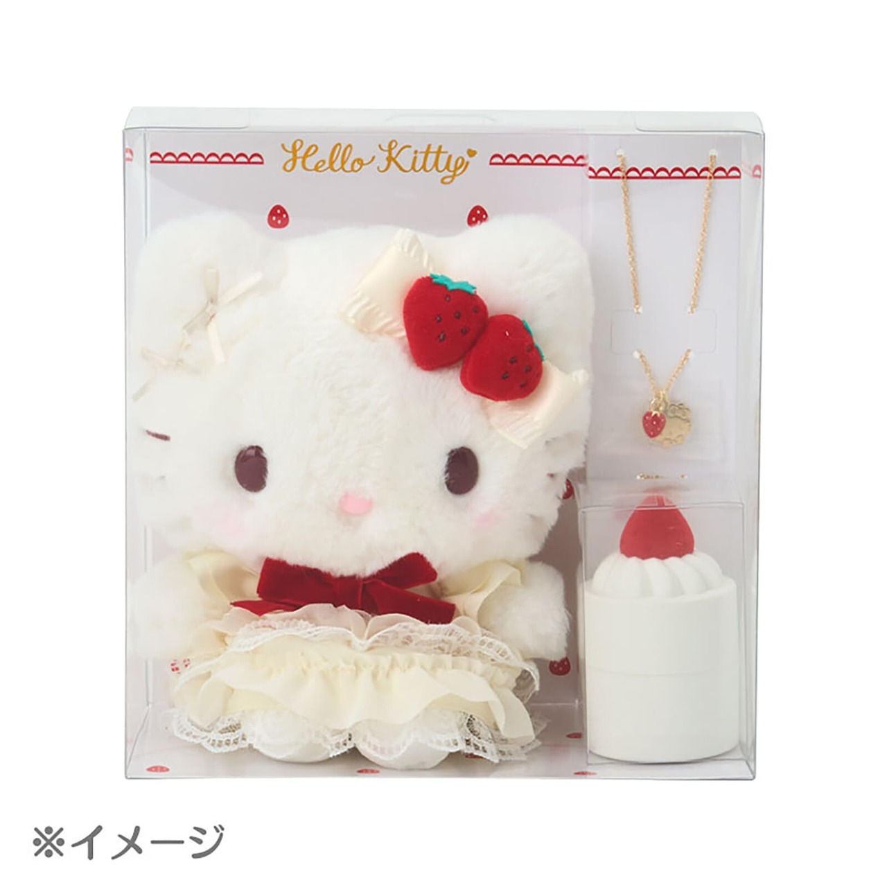 サンリオ] ぬいぐるみ＆ネックレス（ショートケーキ） ハローキティ 