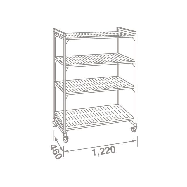 人気新品 CAMBRO キャンブロ 460ソリッド型 カムシェルビングセット 5段 46×138×H82cm DKY2152 1個 