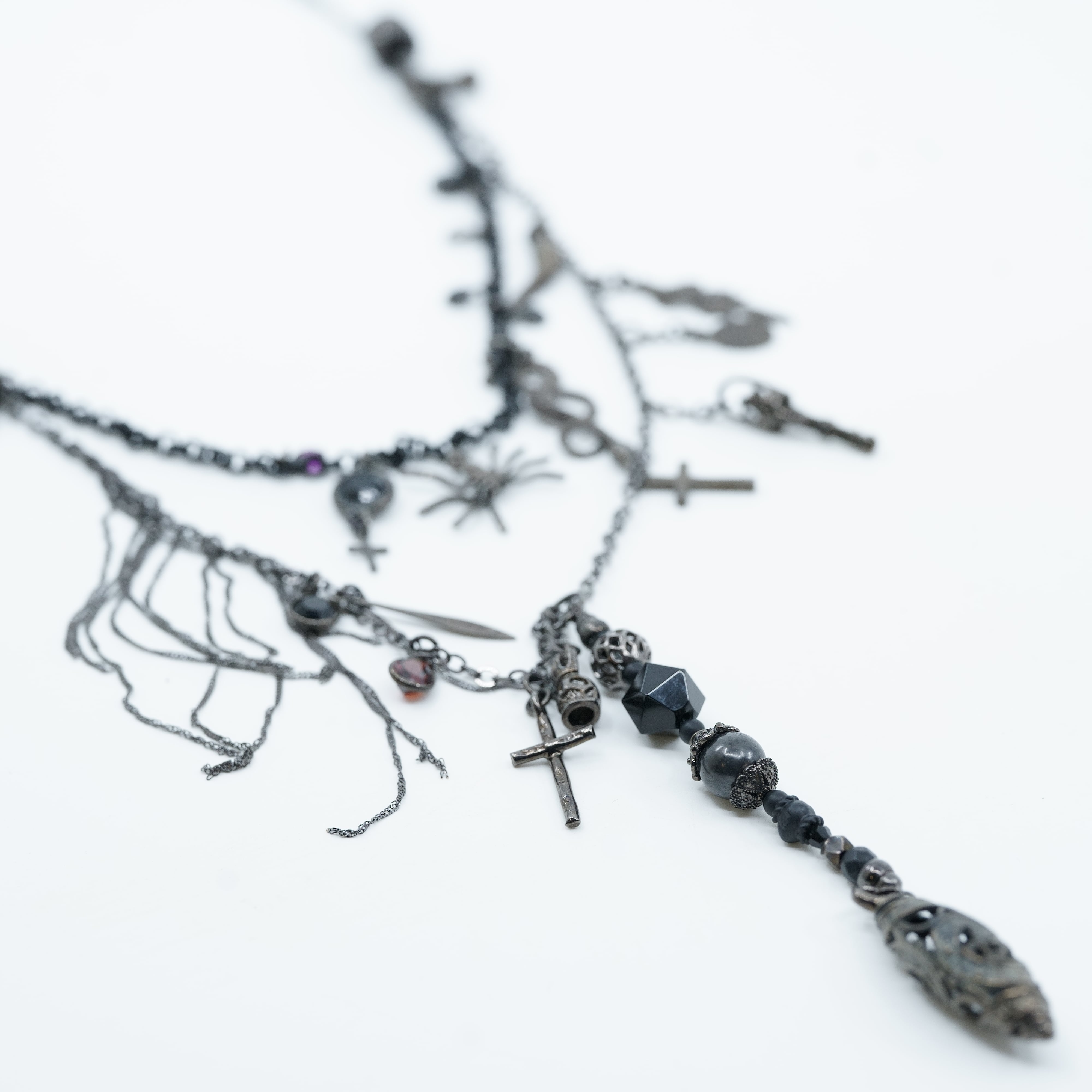 アクセサリー gunda TAROT NERO NECKLACE 2024 1st】gunda<ガンダ>TAROT NERO NECKLACE/B [タロット ネックレス