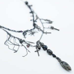 【2024 1st】gunda<ガンダ>TAROT NERO NECKLACE/B [タロット ネックレス/B]