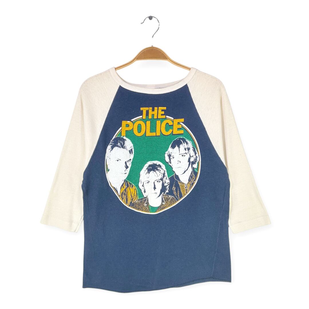 70s ポリス USA製 ヴィンテージTシャツ AT SANTA MONICA CIVIC AUDITORIUM ロックTシャツ POLICE メンズM相当 古着 @AAA1413