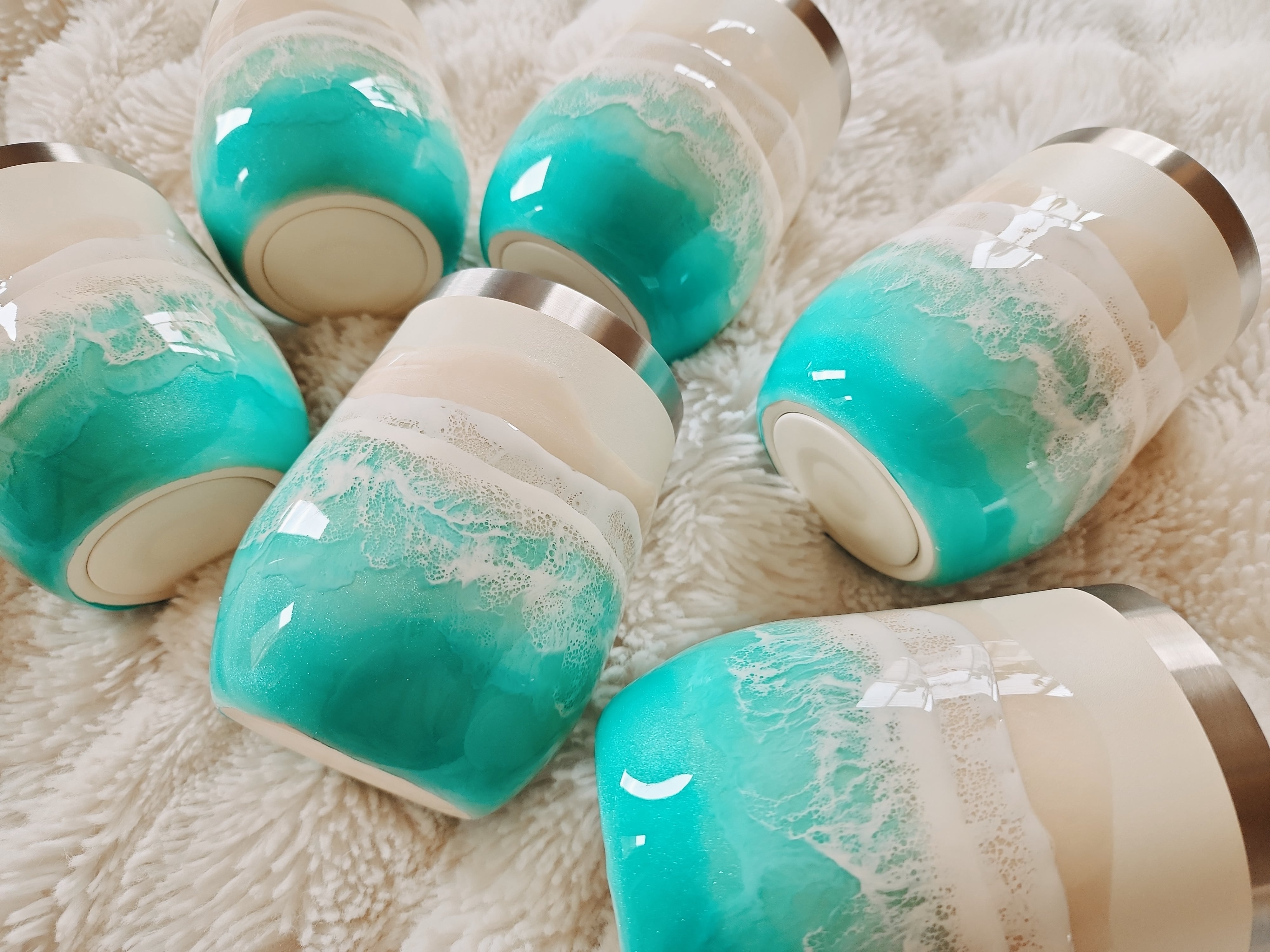 467.オーシャンレジンアート ステンレスタンブラー