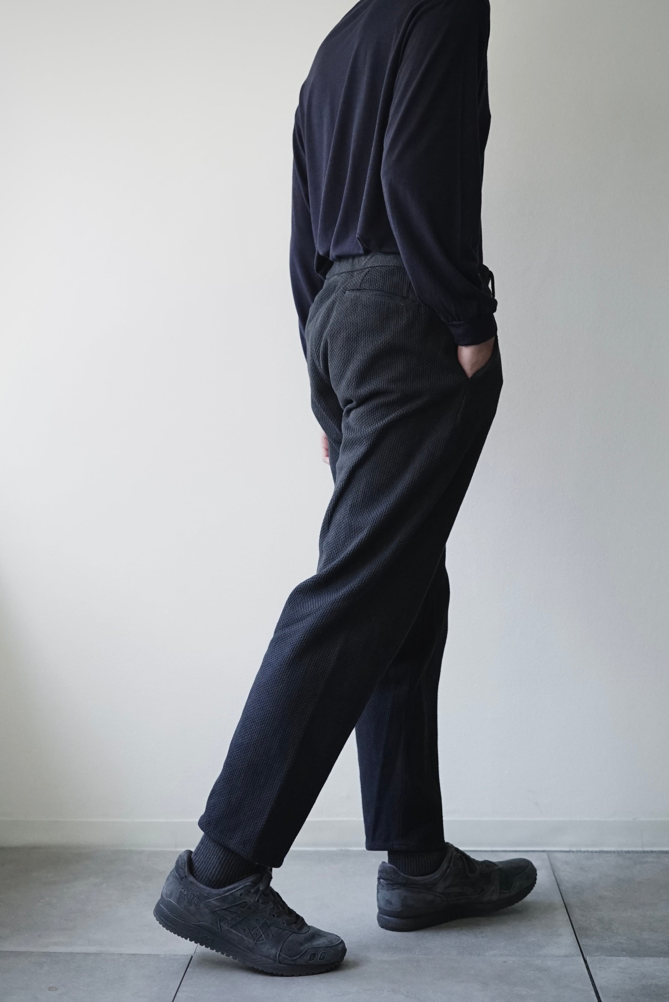 【未使用】COLINA 刺し子 curve slacks