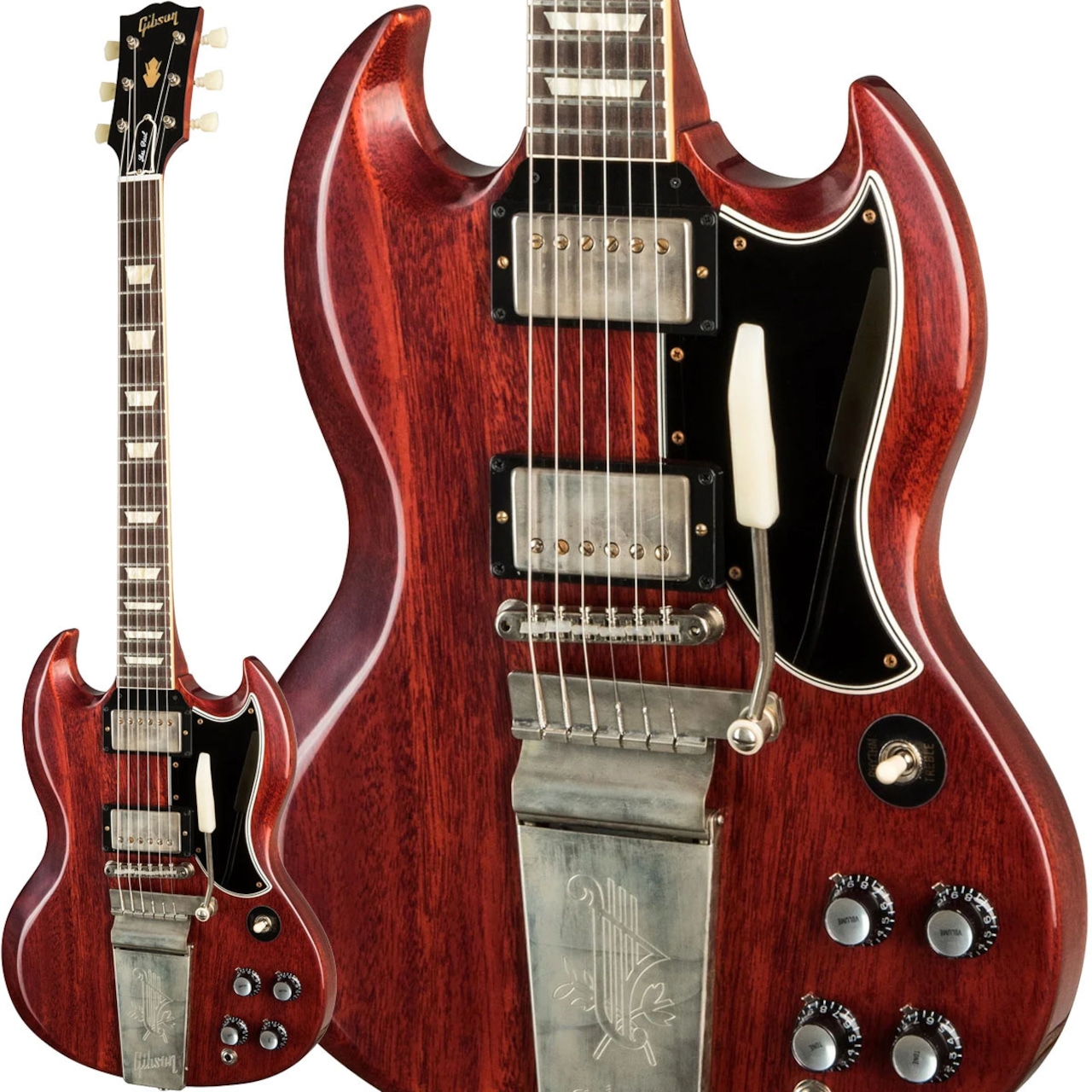 Gibson Custom Shop 1964 SG Standard Reissue w/ Maestro Vibrola VOS (Cherry Red)