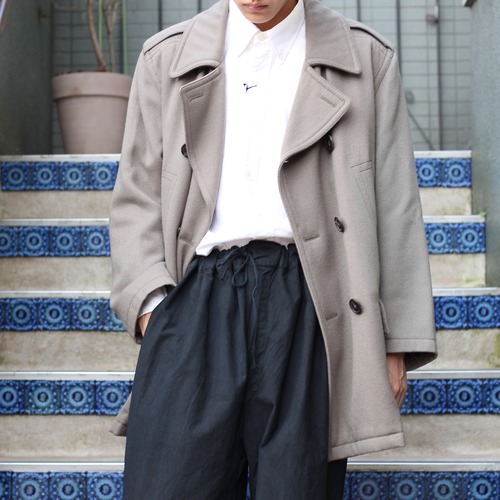 .HERMES WOOL P COAT MADE IN FRANCE/エルメスウールピーコート2000000055718