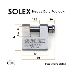 SOLEX Heavy Duty Padlock CU40