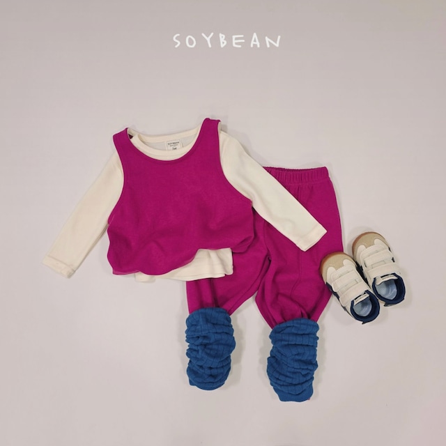 《送料無料》予約:レイヤーベストジョガーセット【soybean】