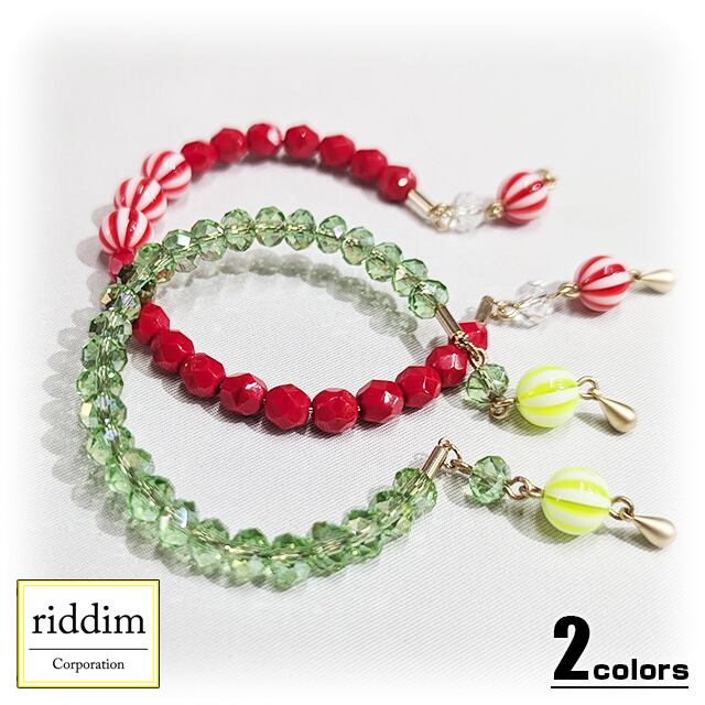 Glass bijoux by Biemme ガラスビーズブレスレット4点セット ガラスビーズブレスレット [ riddim ] リディム | riddim