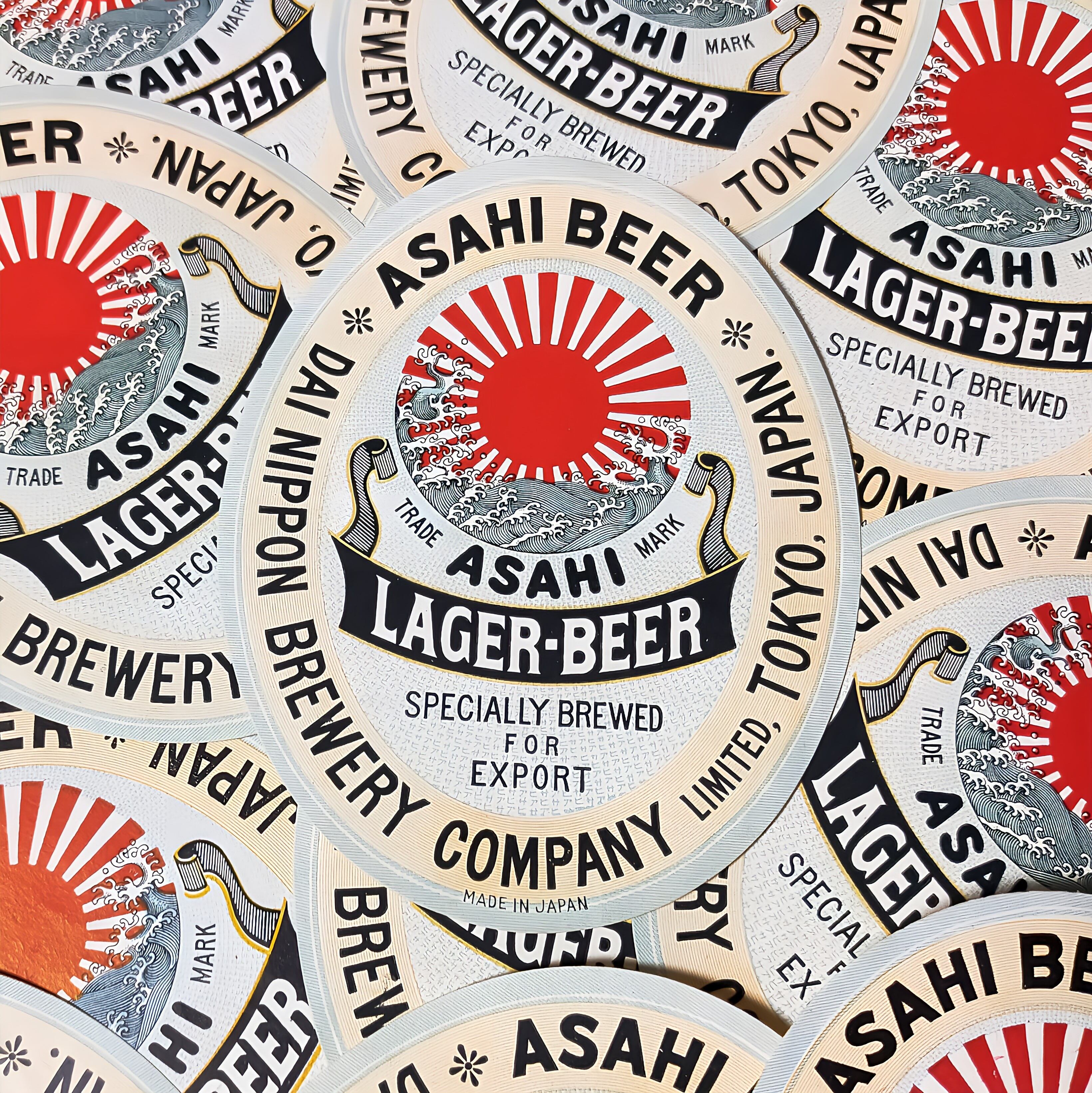 昭和レトロ ラベル アサヒビール 5枚【ヴィンテージ紙もの】 | PAY ID