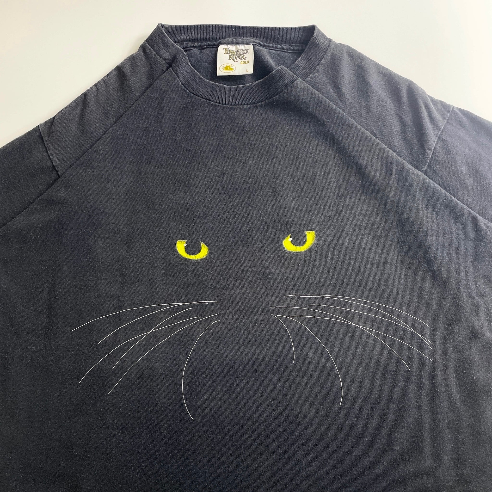 90s studio Q  Cat Face T-Shirt