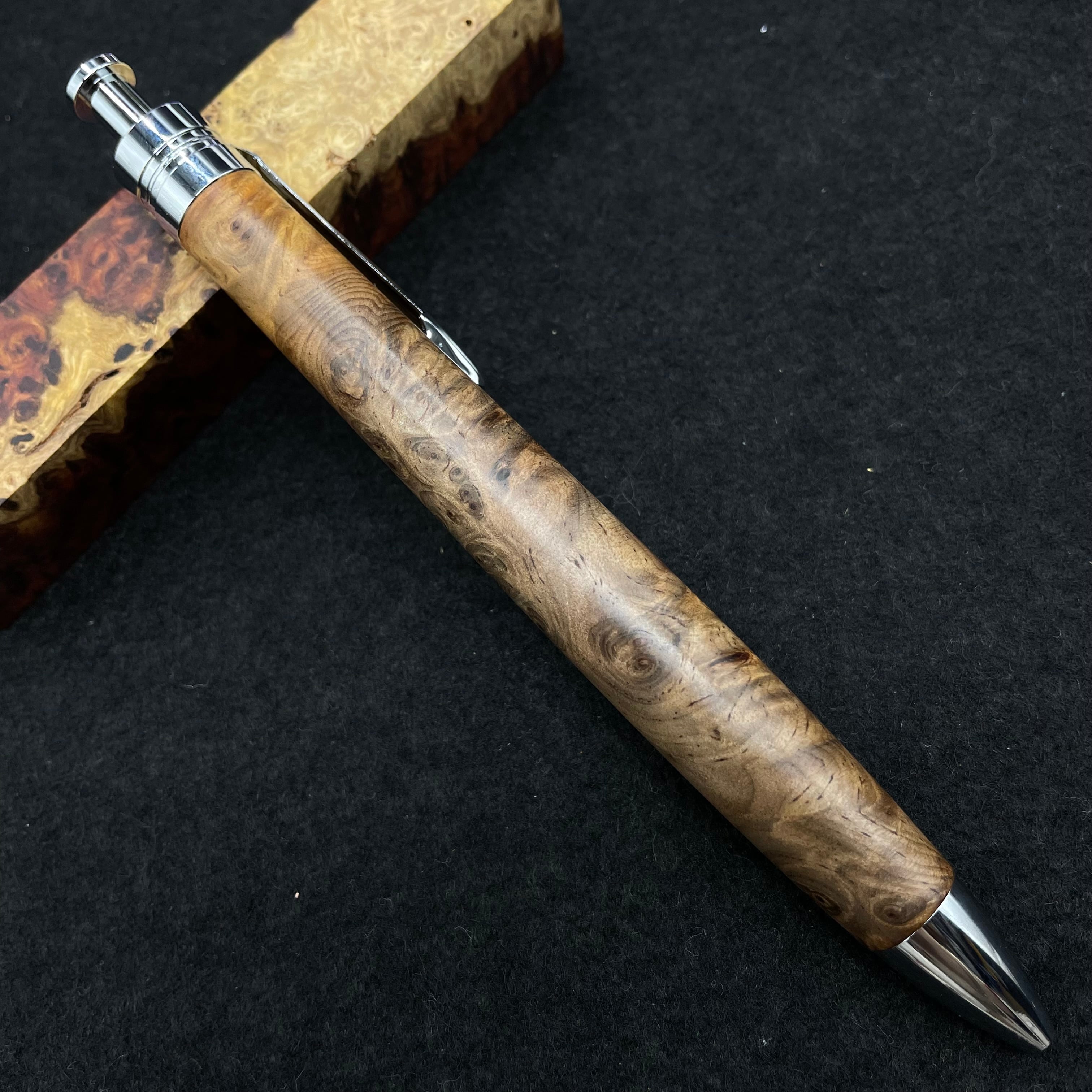 ドラゴンブラッドウッド】木軸ペン 三神シャープ1100 / 三神ボール1000