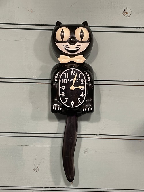 80's~ vintage KIT CAT KLOCK 壁掛け時計　※時計動きません　電池式　猫　ネコ